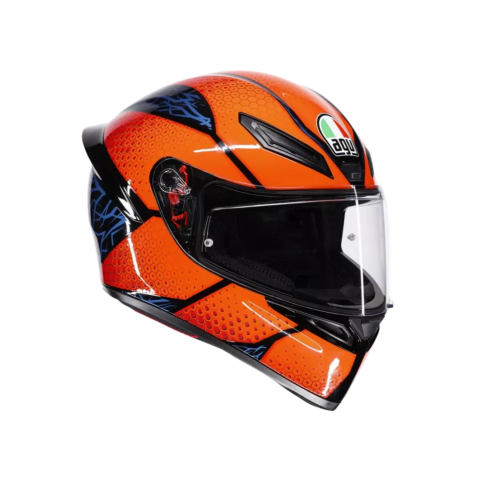 AGV AGV K1 S Speedarmor Black/Orange/Blue Helmet – front view