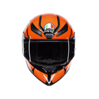 AGV AGV K1 S Speedarmor Black/Orange/Blue Helmet – top view