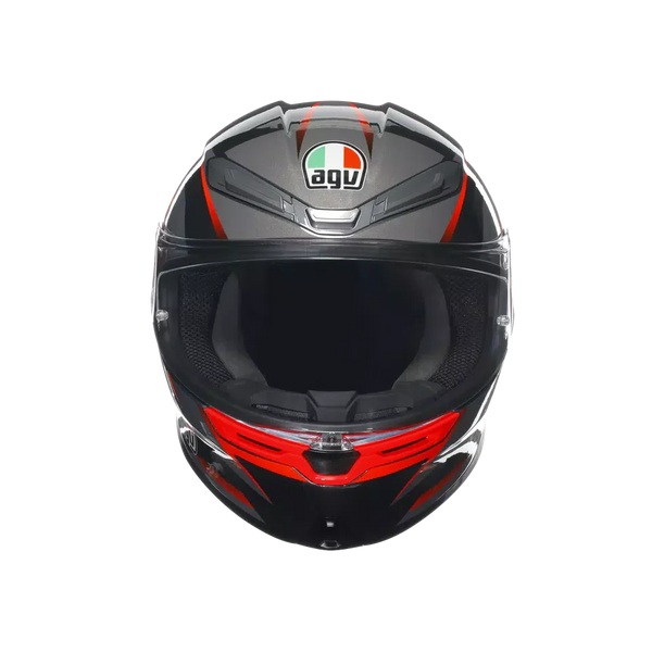 AGV K6 S Slashcut Black/Grey/Red Helmet - image 2