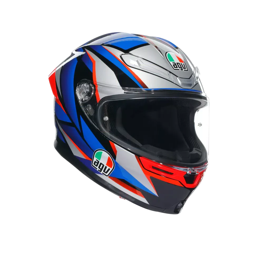 AGV K6 S Slashcut Black/Blue/Red Helmet - AGV | SuperBike Store India