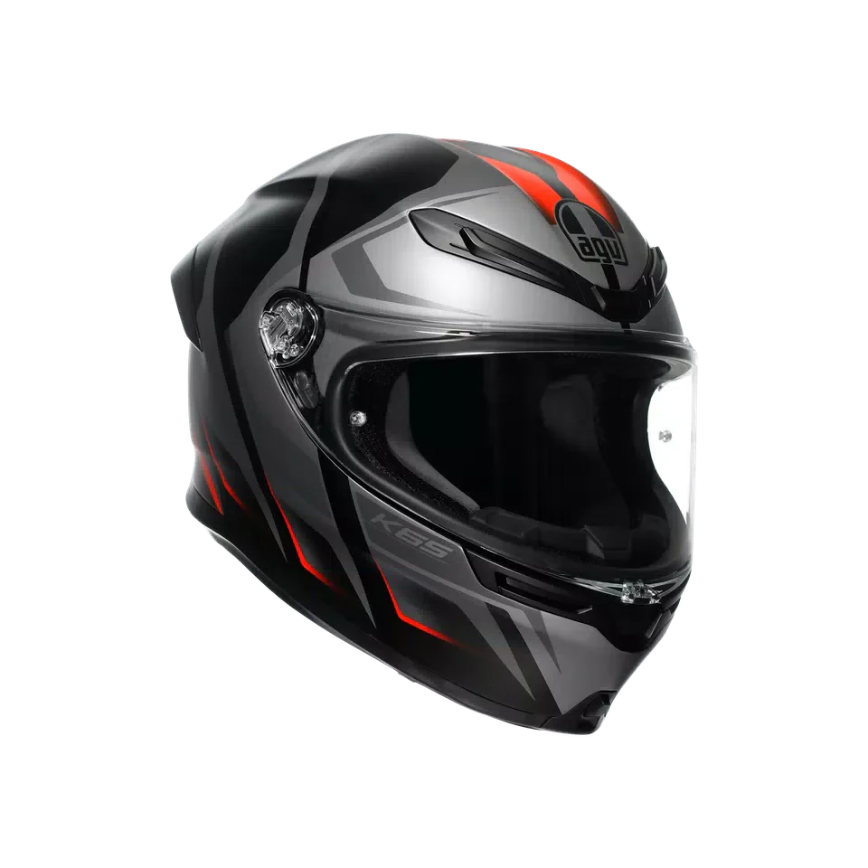AGV K6 S Karve Matt Black/Grey/Red Helmet - AGV | SuperBike Store India