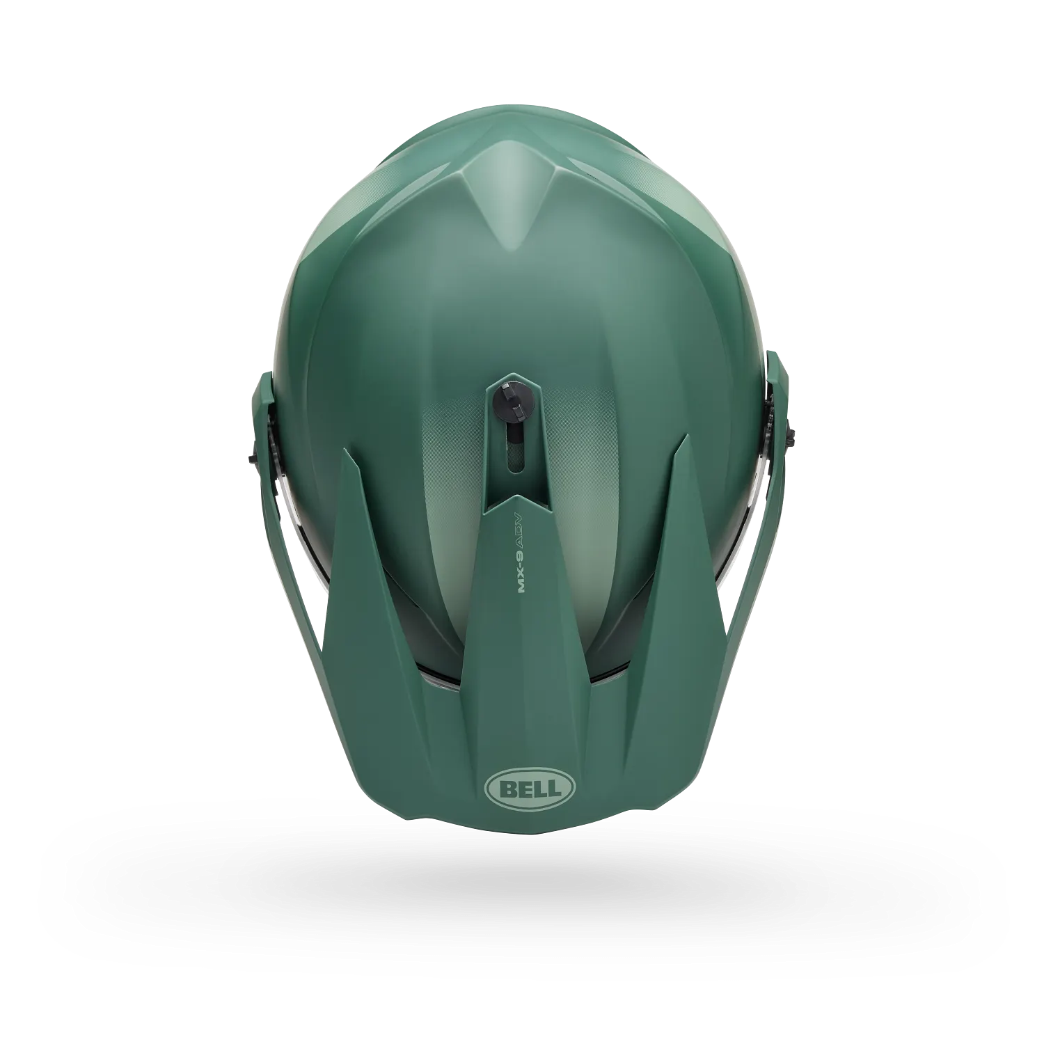 Bell Bell MX-9 Adventure Mips Helmet - Green/Orange Trail – top view