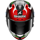 Shark Shark Aeron GP FIM Racing #1 Firstlap Helmet - Carbon Red Green – side view