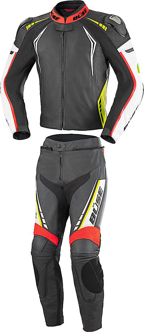 Buese Buese Büse Silverstone Pro Two Piece Leather Suit – rear view