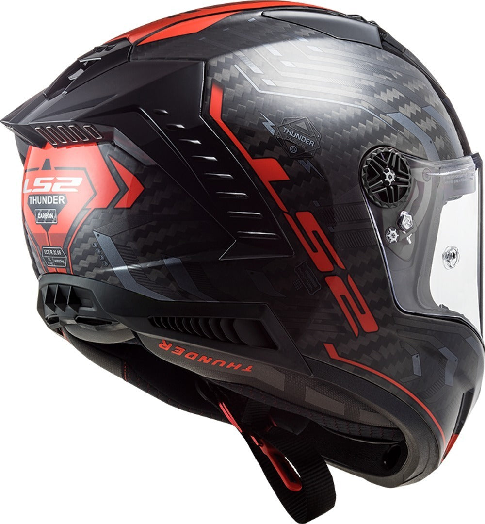 LS2 LS2 FF805 Thunder Sputnik Carbon Helmet – rear view