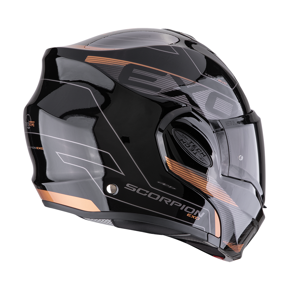 Scorpion Scorpion EXO-Tech Evo Traveller Helmet – rear view