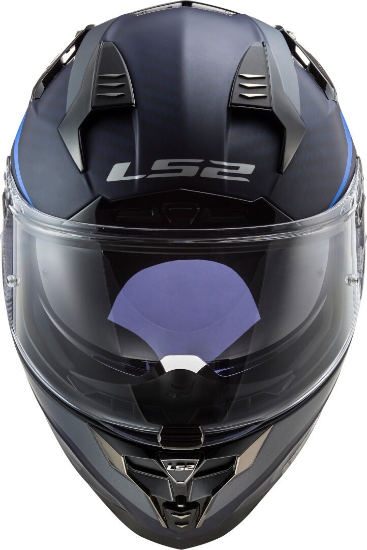 LS2 LS2 FF327 Challenger Drone Carbon Helmet – rear view