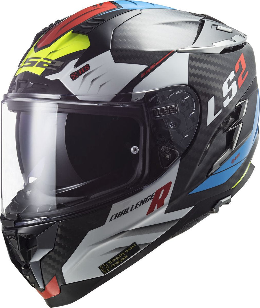 LS2 LS2 FF327 Challenger Sporty Carbon Helmet – front view