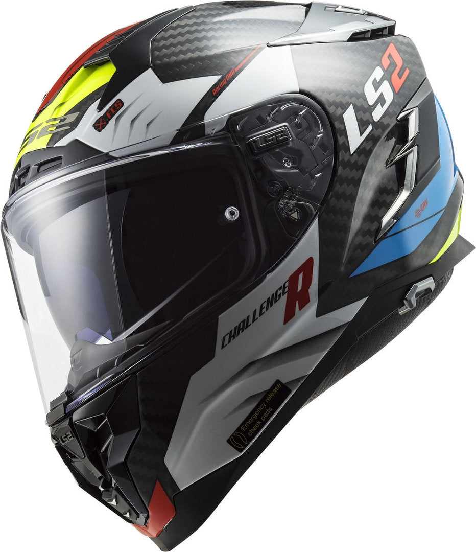 LS2 LS2 FF327 Challenger Sporty Carbon Helmet – side view