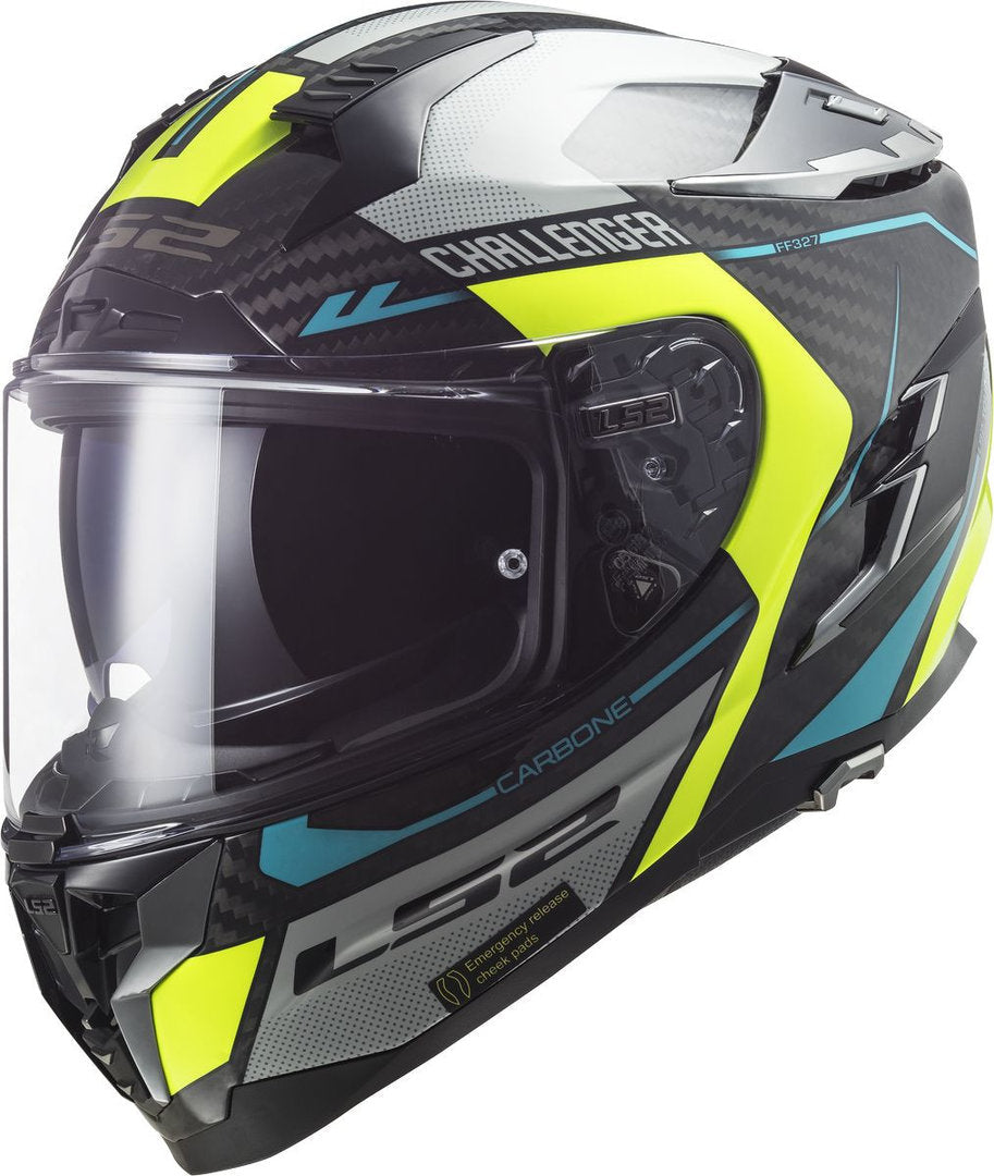 LS2 LS2 FF327 Challenger Thorn Carbon Helmet – detail view