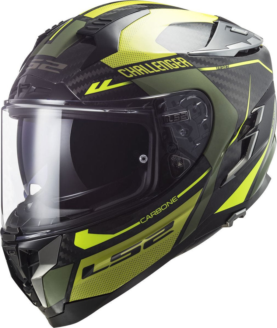 LS2 LS2 FF327 Challenger Thorn Carbon Helmet – front view