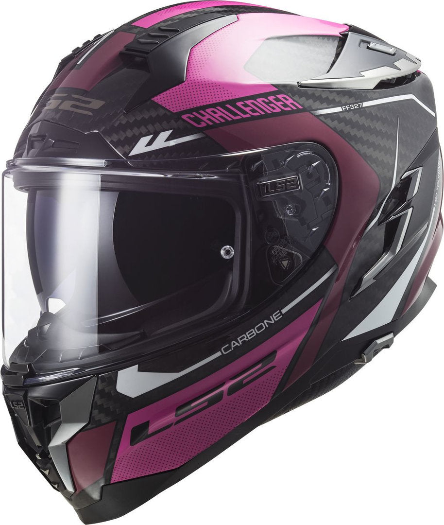 LS2 LS2 FF327 Challenger Thorn Carbon Helmet – top view