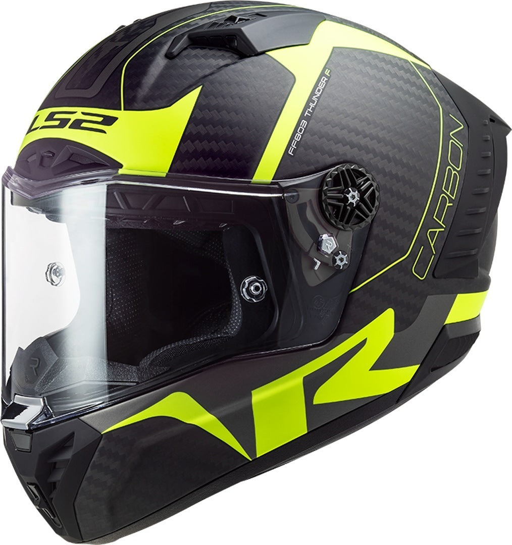 LS2 LS2 FF805 Thunder Racing1 Carbon Helmet – front view