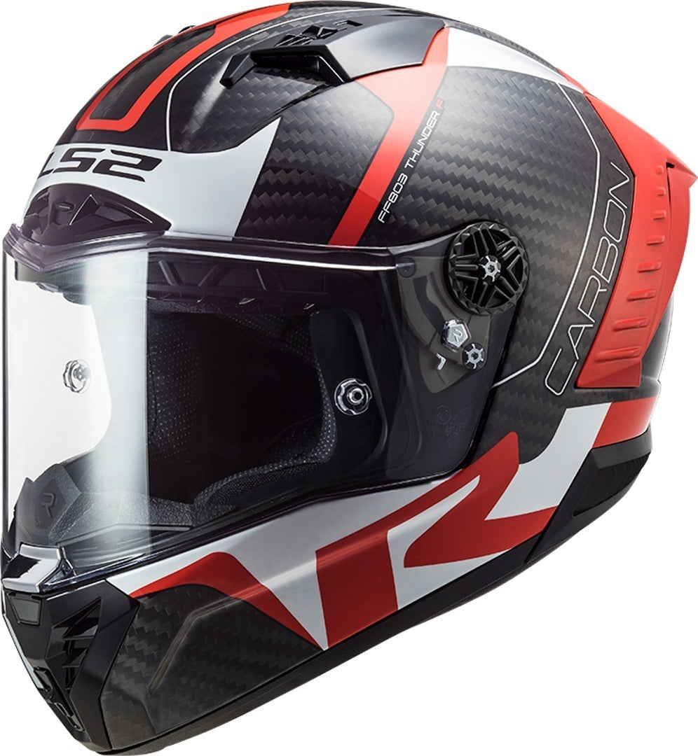 LS2 LS2 FF805 Thunder Racing1 Carbon Helmet – top view