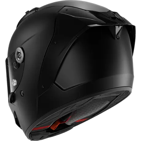 Shark Shark Aeron Dark Shadow Helmet - Mat Black Mat – rear view