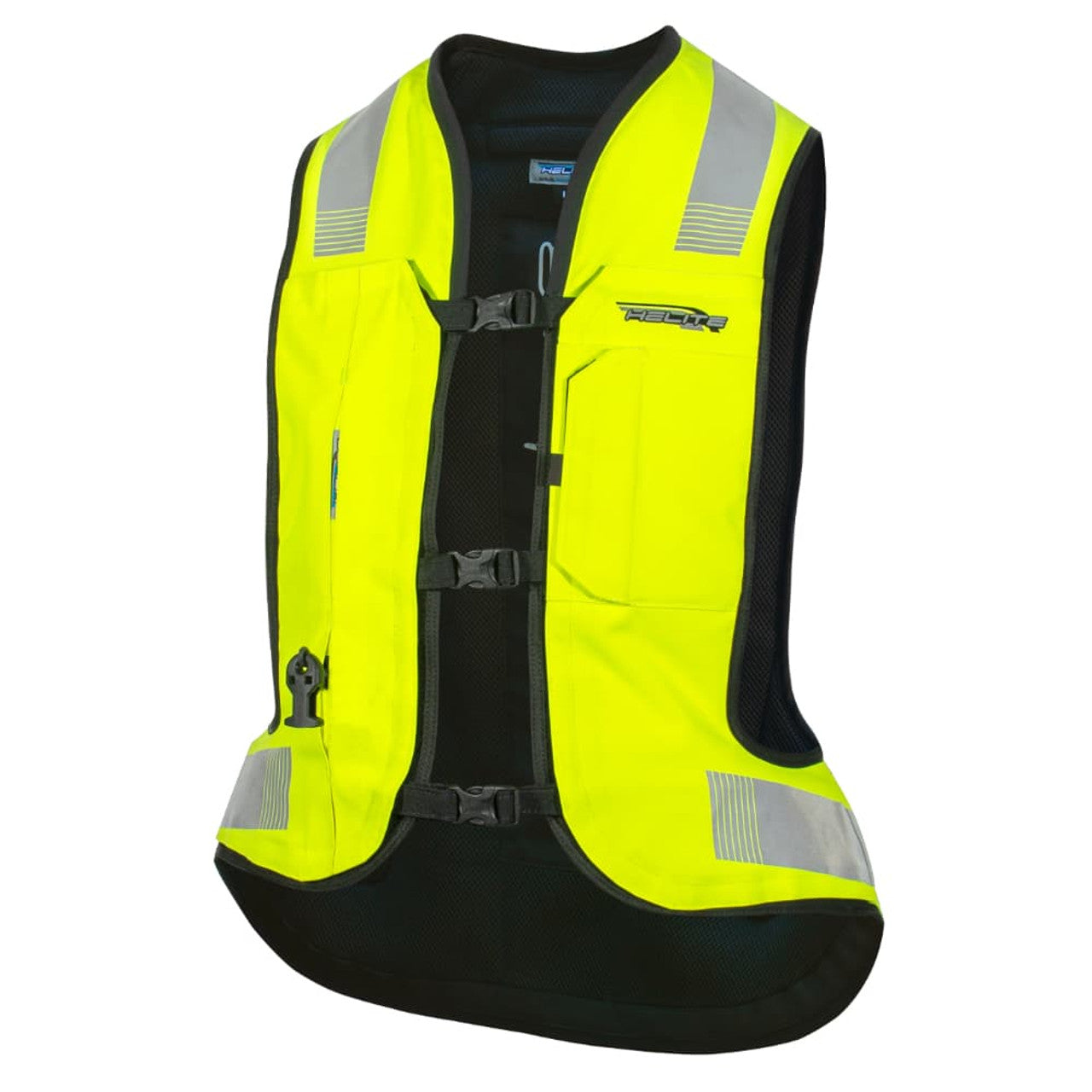 Helite Helite Turtle 2 Airbag Vest Hi-Viz Yellow (Mechanical Trigger) – front view