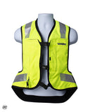 Helite Helite Turtle 2 Airbag Vest Hi-Viz Yellow (Mechanical Trigger) – rear view