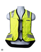 Helite Helite Turtle 2 Airbag Vest Hi-Viz Yellow (Mechanical Trigger) – rear view