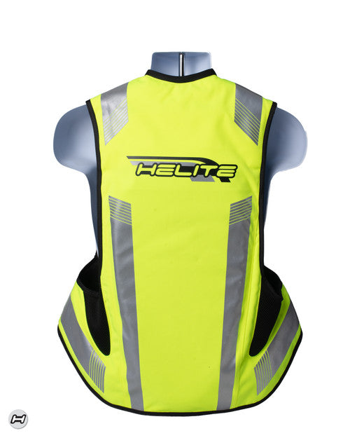 Helite Helite Turtle 2 Airbag Vest Hi-Viz Yellow (Mechanical Trigger) – side view