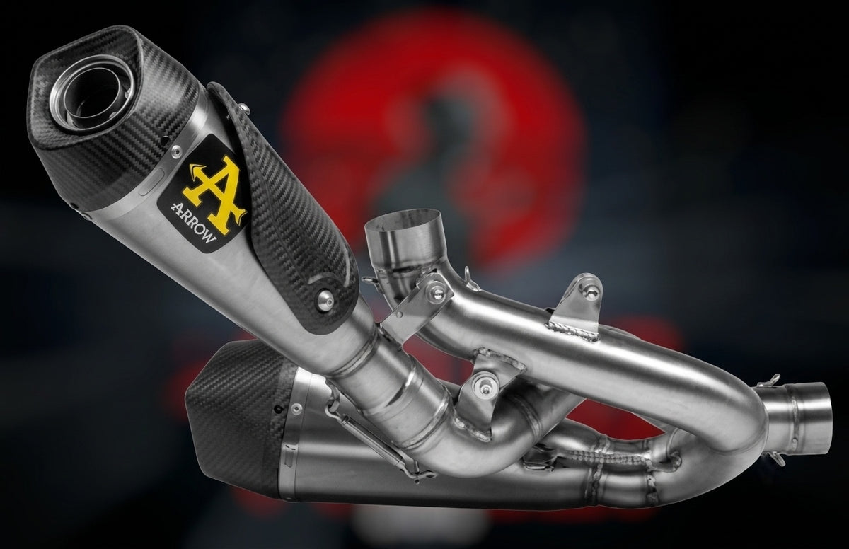Exhaust Mufflers Arrow Works Titanium + Mid Pipes Stainless Steel Ducati Panigale V4 (18-22) | Ducati Streetfighter V4 (20-22)