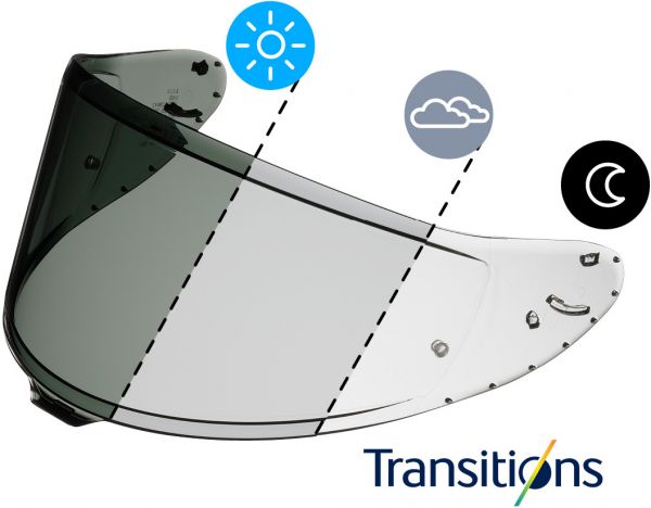 Shoei Shoei Photochromic Visor (CWR-F2PN) – front view
