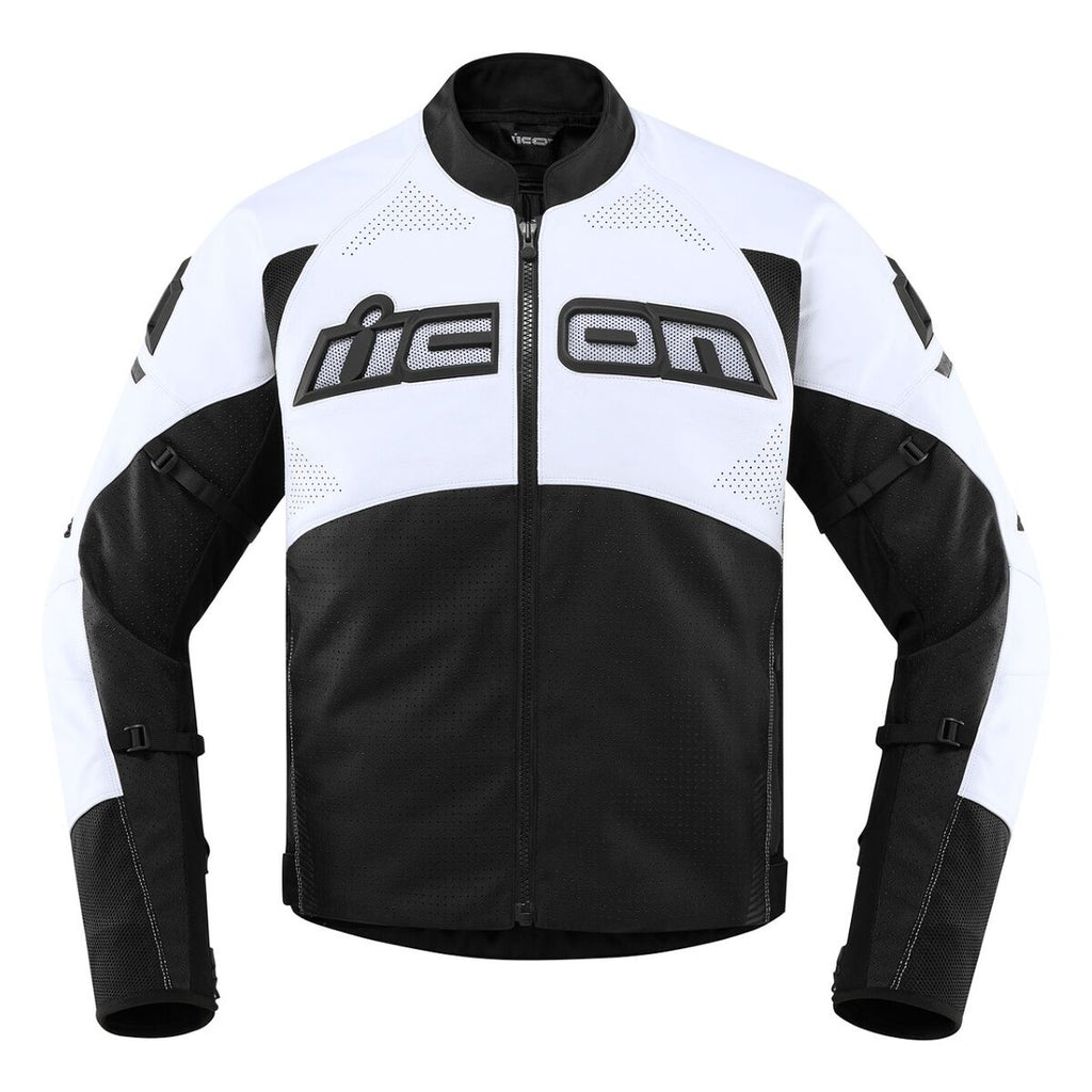 Icon Icon Contra 2 Perforated Leather Jacket – rear view