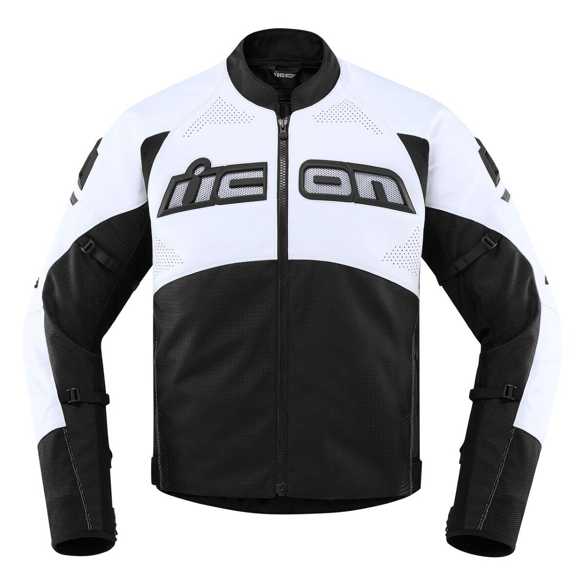 Icon Icon Contra 2 Perforated Leather Jacket – rear view