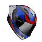 MT Helmets MT Helmets Kre Plus Carbon Projectile D7 Helmet - Blue – detail view