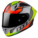MT Helmets MT Helmets Kre Plus Carbon Projectile D2 Helmet - Grey – front view
