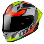 MT Helmets MT Helmets Kre Plus Carbon Projectile D2 Helmet - Grey – front view