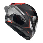 MT Helmets MT Helmets Rapide Pro Master B5 Helmet - Red Fluo – side view
