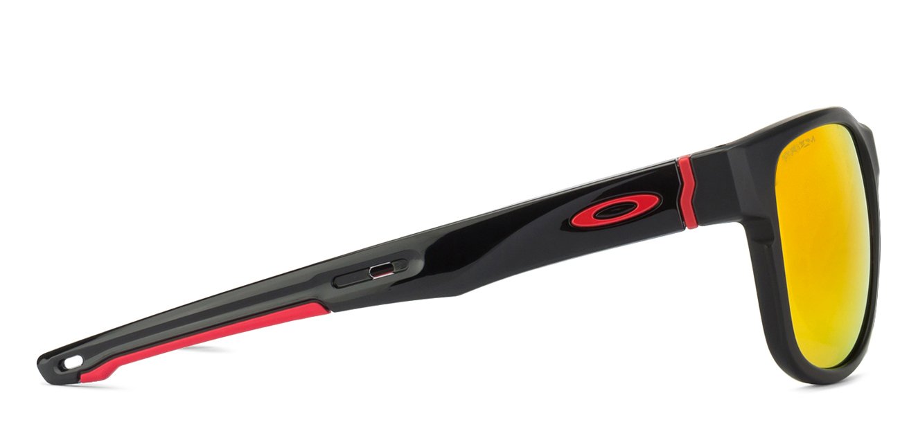 Oakley Oakley Matte Black Red Yellow Mirror 4 Unisex Sunglasses – rear view