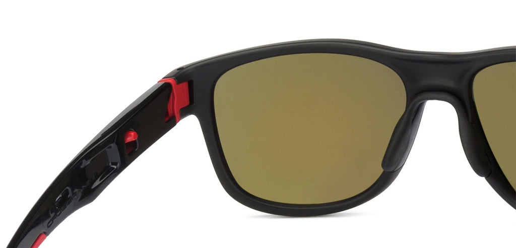 Oakley Oakley Matte Black Red Yellow Mirror 4 Unisex Sunglasses – detail view