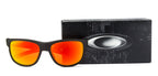 Oakley Oakley Matte Black Red Yellow Mirror 4 Unisex Sunglasses – top view
