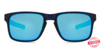 Oakley Oakley Black Gunmetal Blue Mirror 03 Unisex Sunglasses – front view