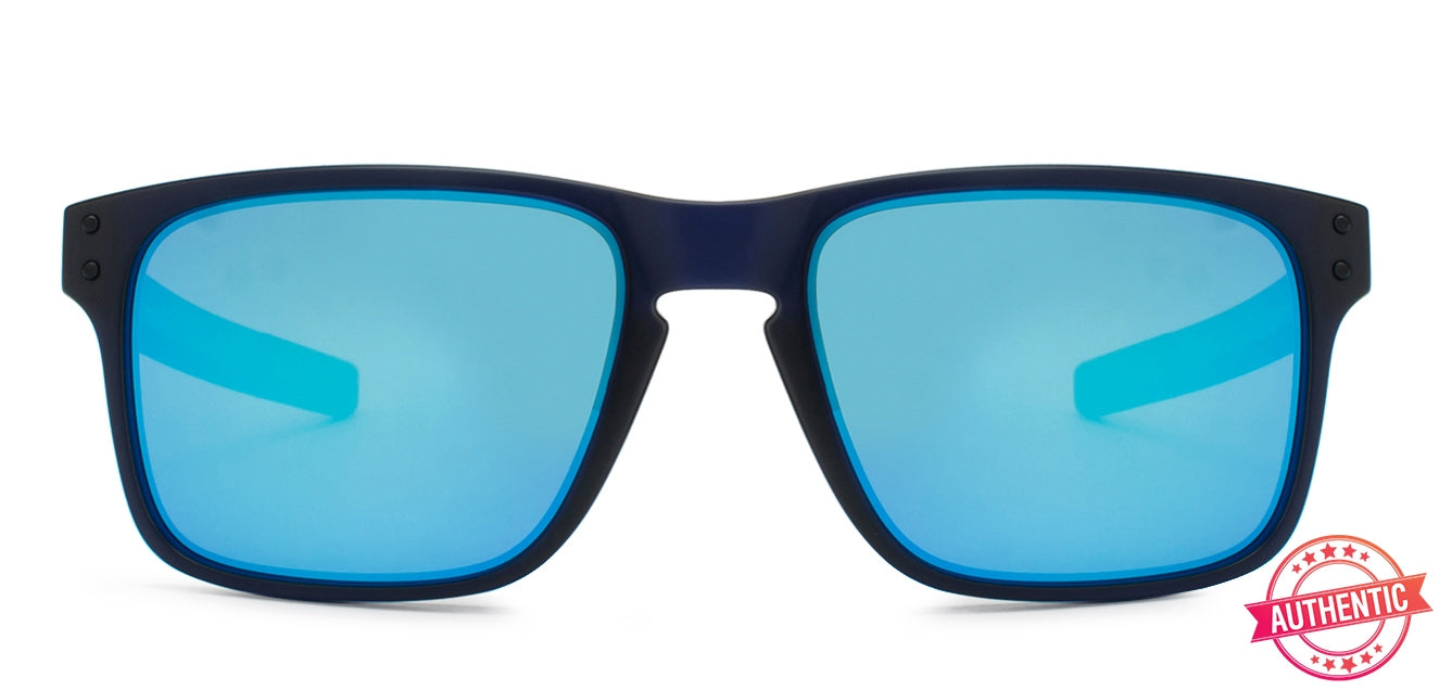 Oakley Oakley Black Gunmetal Blue Mirror 03 Unisex Sunglasses – front view