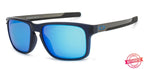 Oakley Oakley Black Gunmetal Blue Mirror 03 Unisex Sunglasses – side view
