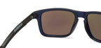 Oakley Oakley Black Gunmetal Blue Mirror 03 Unisex Sunglasses – top view