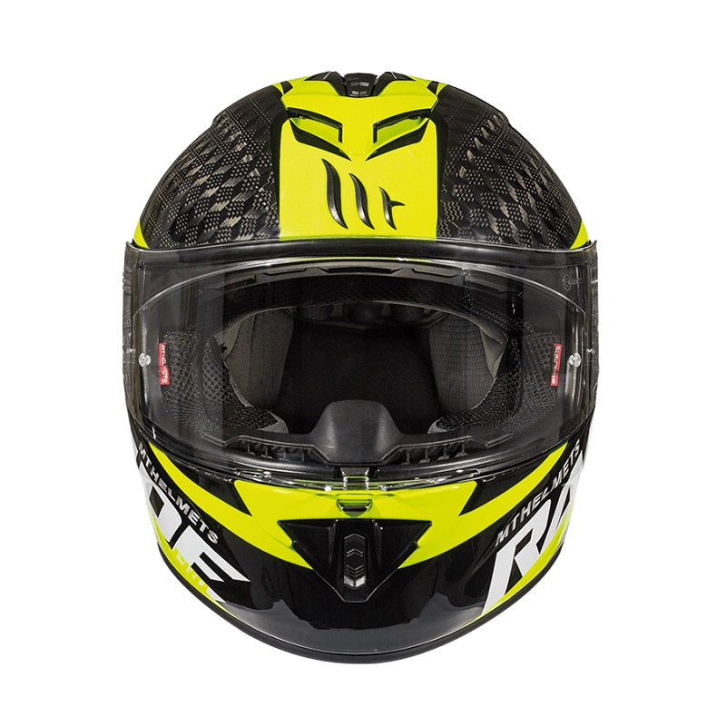 MT Helmets MT Helmets Rapide Pro Carbon Kid C3 Helmet - Yellow – side view