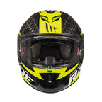 MT Helmets MT Helmets Rapide Pro Carbon Kid C3 Helmet - Yellow – side view