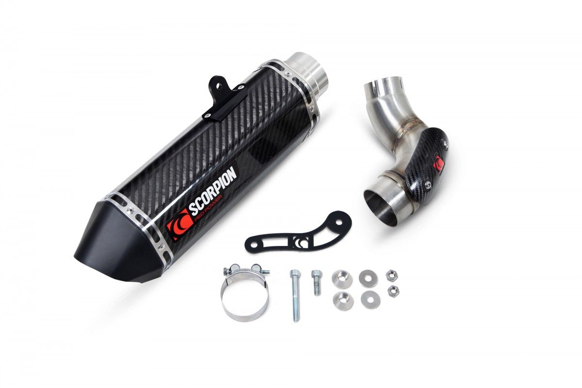 Scorpion Scorpion Serket Parallel Slip-On Exhaust For Kawasaki Ninja 1000 2020-22 – detail view