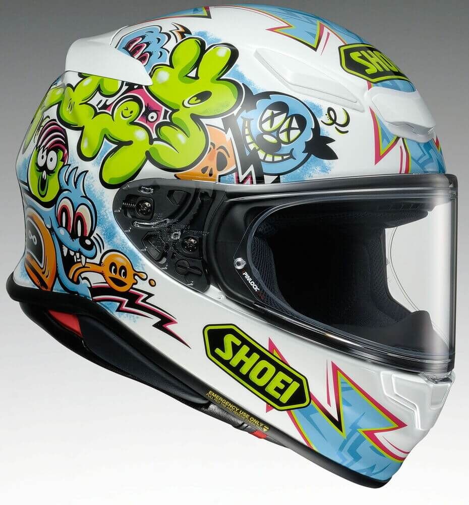 Shoei Shoei NXR 2 Mural TC-10 Helmet – rear view