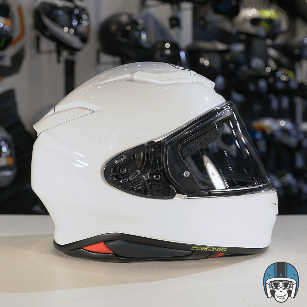 Shoei Shoei NXR 2 White Helmet – rear view