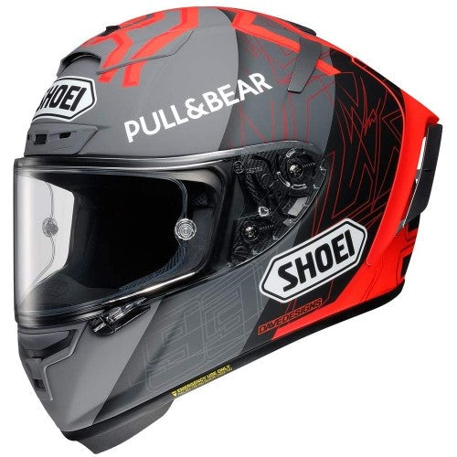 Shoei Shoei X-Fourteen MM93 Black Concept 2.0 Red Grey Helmet – front view