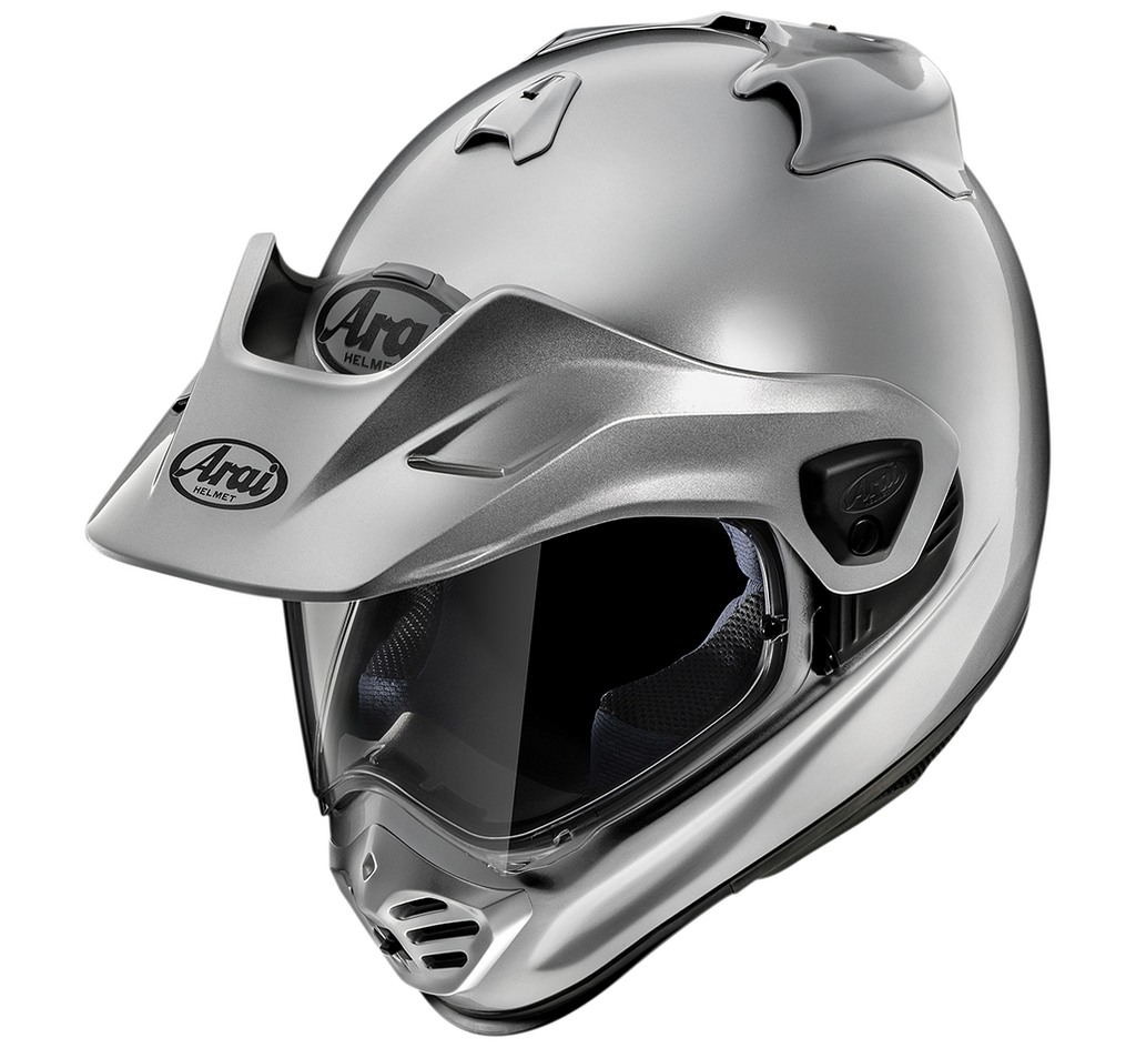 Arai Arai Tour X5 Aluminium Silver Helmet – front view