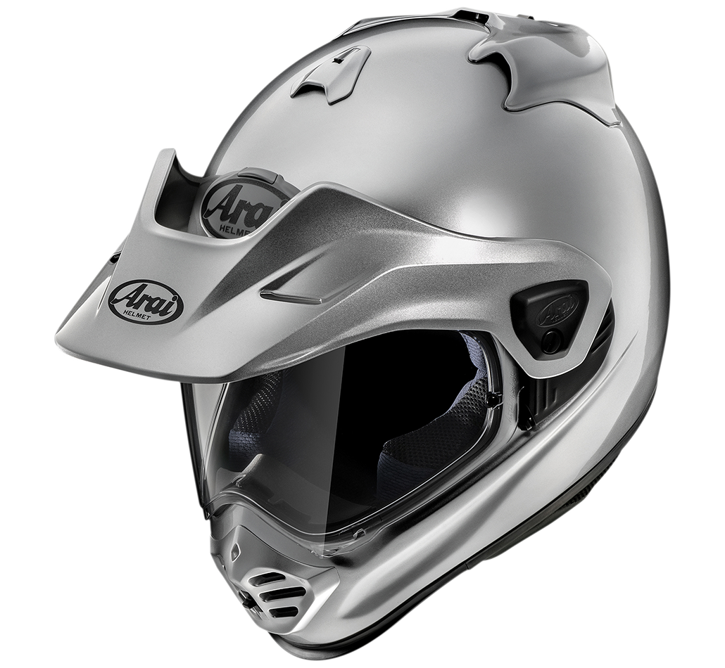 Arai Arai Tour X5 Aluminium Silver Helmet – front view