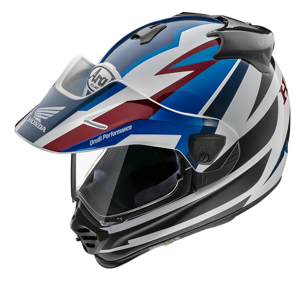 Arai Arai Tour X5 Honda AT Blue Helmet – front view