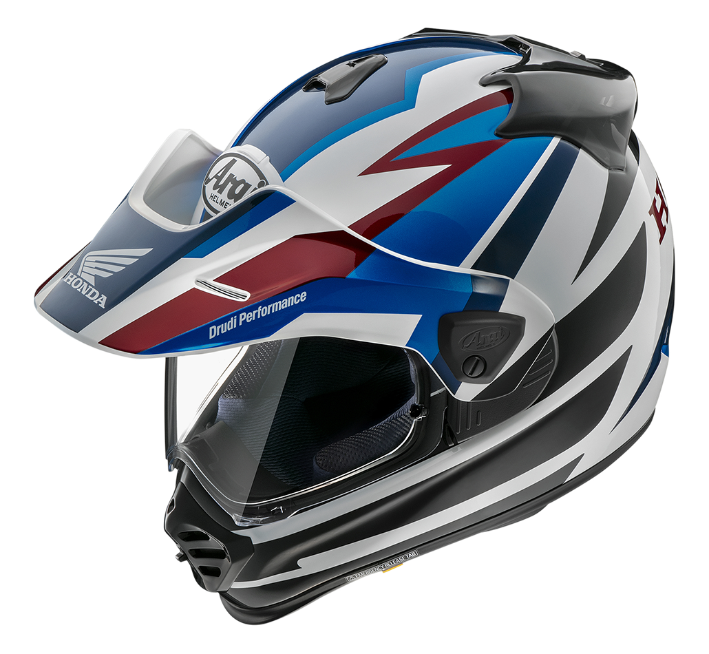 Arai Arai Tour X5 Honda AT Blue Helmet – front view