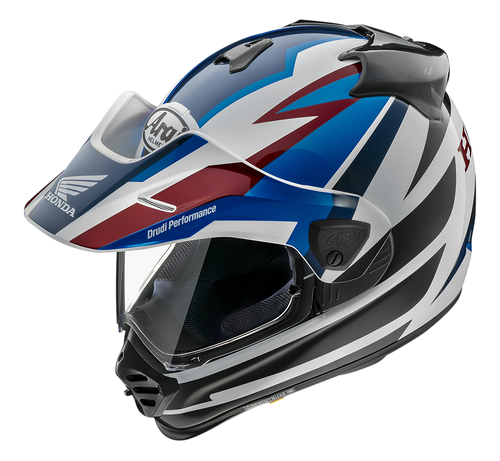 Arai Arai Tour X5 Honda AT Blue Helmet – front view
