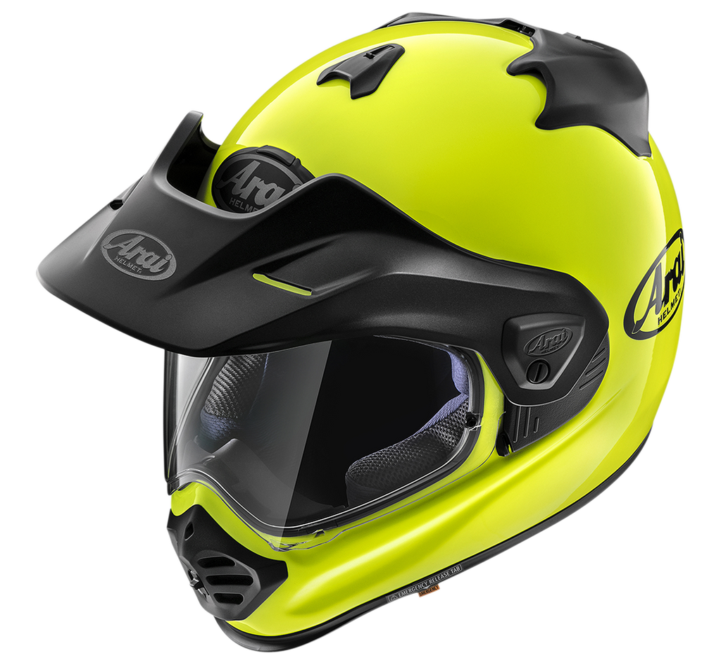 Arai Arai Tour X5 Fluor Yellow Helmet – front view